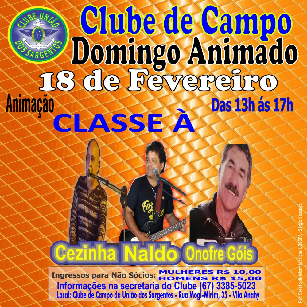 Domingo Animado no Clube de Campo 18/02/2024